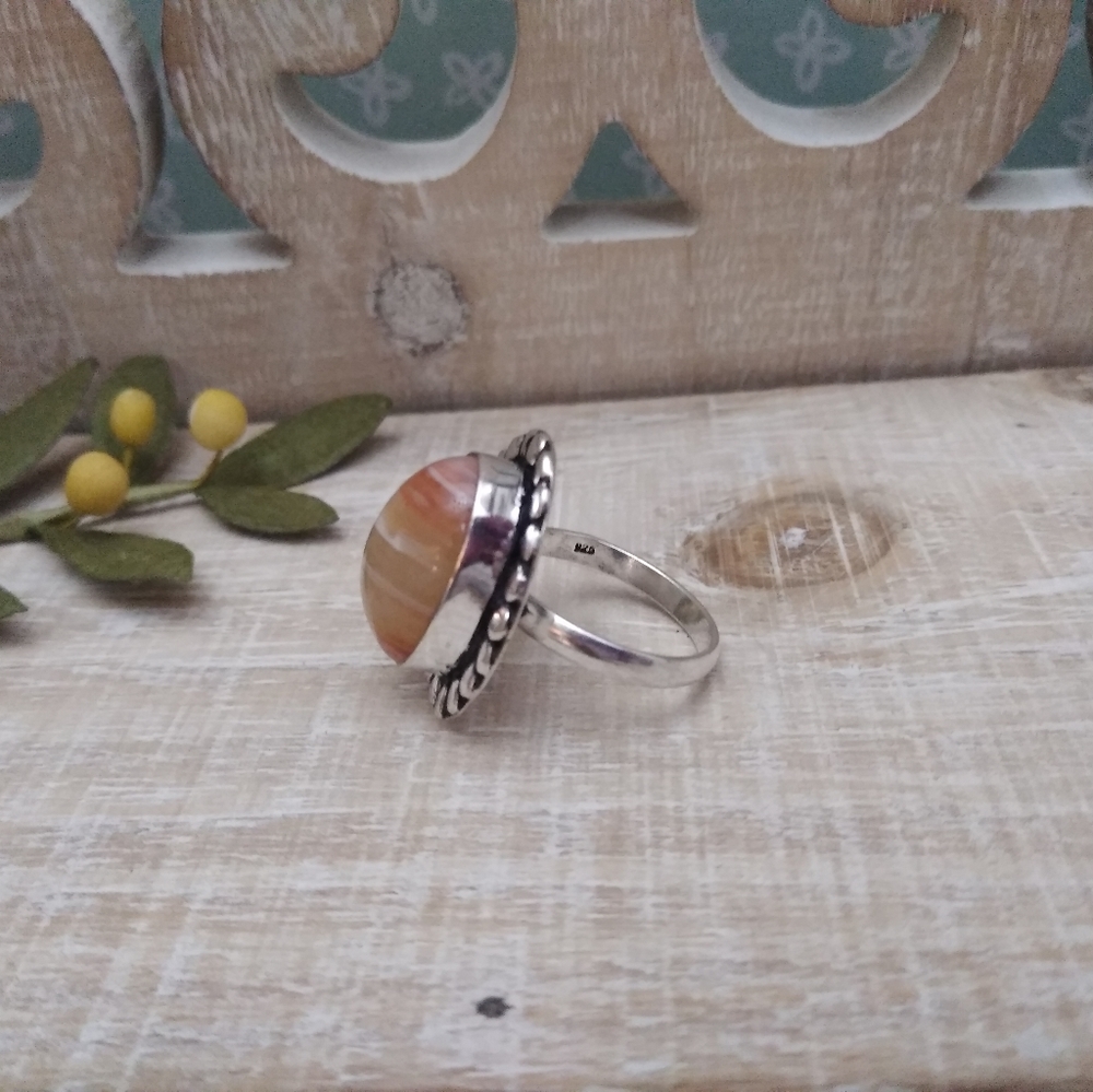 3 SET SILVER-STONE RINGS NWOT - Picture 8 of 11